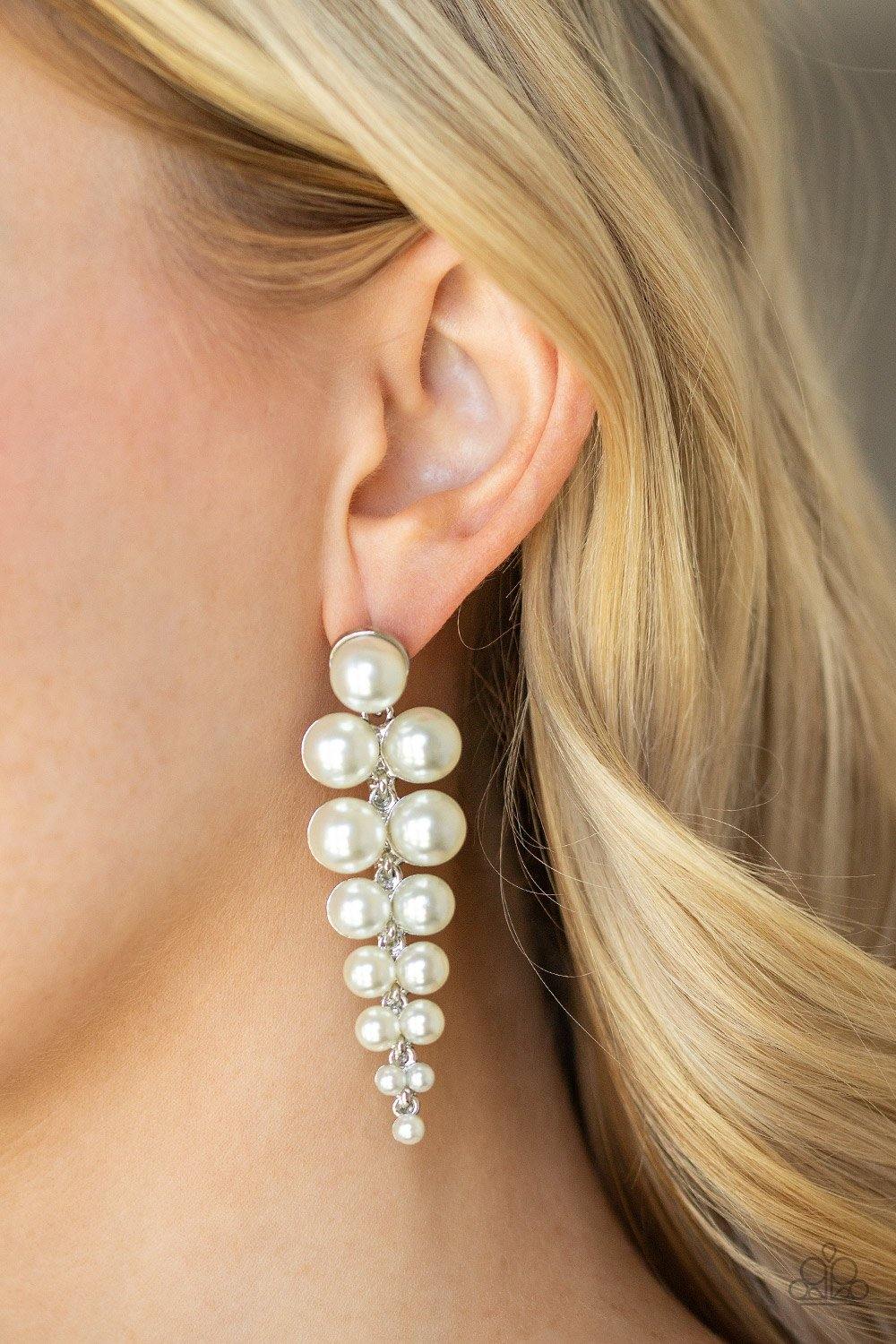 Totally Tribeca - White Earrings - Paparazzi Accessories - Sassysblingandthings