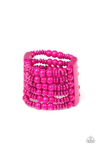 Dont Stop BELIZE-ing - Pink Bracelet - Paparazzi Accessories - Sassysblingandthings