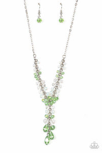 Iridescent Illumination - Green Necklace - Paparazzi Accessories - Sassysblingandthings