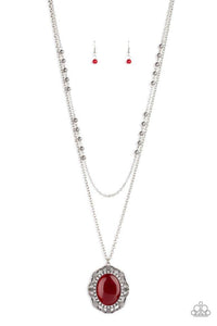 Endlessly Enchanted - Red Necklace - Paparazzi Accessories - Sassysblingandthings