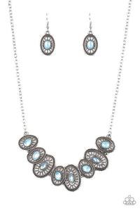 Trinket Trove - Blue Necklace - Paparazzi Accessories - Sassysblingandthings