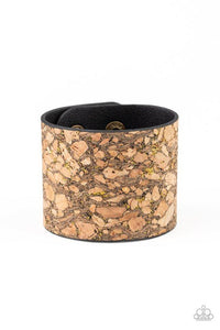Cork Congo - Brass Bracelet - Paparazzi Accessories - Sassysblingandthings