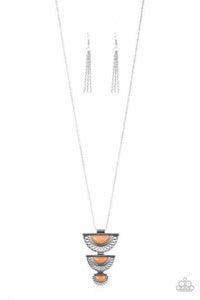 Serene Sheen - Orange Necklace - Paparazzi Accessories - Sassysblingandthings