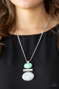 Finding Balance - Green Necklace - Paparazzi Accessories
