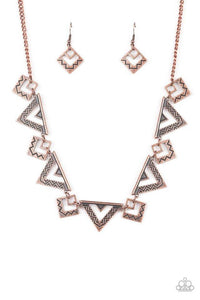 Giza Goals - Copper Necklace - Paparazzi Accessories - Sassysblingandthings