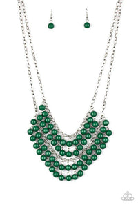 Bubbly Boardwalk - Green Necklace - Paparazzi Accessories - Sassysblingandthings