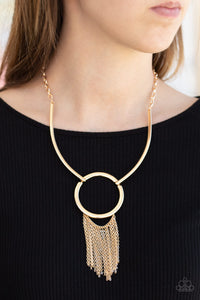 Pharaoh Paradise - Gold Necklace - Paparazzi Accessories