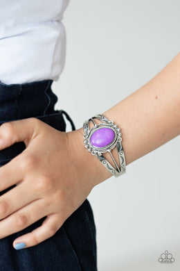 Very TERRA-torial - Purple Bracelet - Paparazzi Accessories