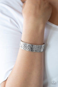 Read The VINE Print - Silver Bracelet - Paparazzi Accessories