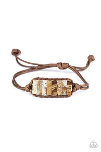 Canyon Warrior - Brown Bracelet - Paparazzi Accessories - Sassysblingandthings