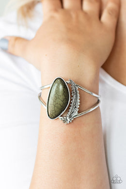 Out In The Wild - Green Bracelet - Paparazzi Accessories