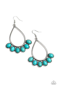 Stone Sky - Blue Earrings - Paparazzi Accessories - Sassysblingandthings