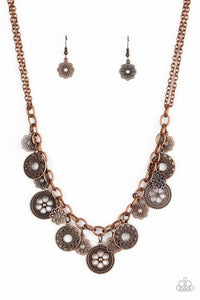 Meadow Masquerade - Copper Necklace - Paparazzi Accessories - Sassysblingandthings