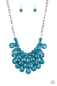 Sorry To Burst Your Bubble - Blue Necklace - Paparazzi Accessories - Sassysblingandthings