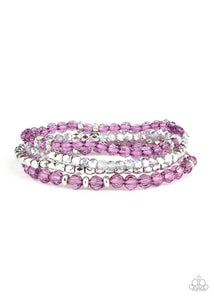 Crystal Crush - Purple Bracelet - Paparazzi Accessories - Sassysblingandthings