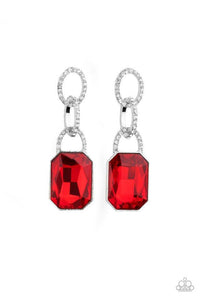 Superstar Status - Red Post Earrings - Paparazzi Accessories - Sassysblingandthings