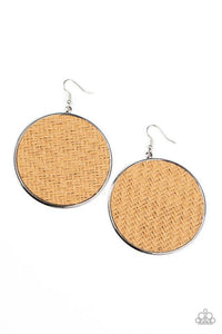 Wonderfully Woven - Brown Earrings - Paparazzi Accessories - Sassysblingandthings