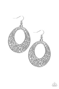 Serenely Shattered - Silver Earrings - Paparazzi Accessories - Sassysblingandthings