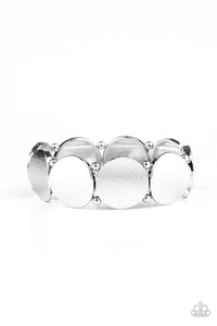 Metallic Spotlight - Silver Bracelet - Paparazzi Accessories - Sassysblingandthings