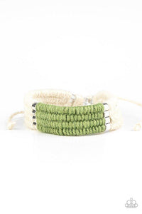 Hot Cross BUNGEE - Green Bracelet - Paparazzi Accessories - Sassysblingandthings