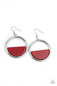 Stuck in Retrograde - Red Earrings - Paparazzi Accessories - Sassysblingandthings