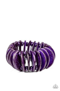 Tropical Tiki Bar - Purple Bracelet - Paparazzi Accessories - Sassysblingandthings