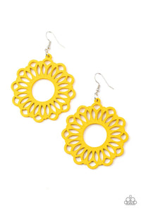 dominican-daisy-yellow-earrings-paparazzi-accessories