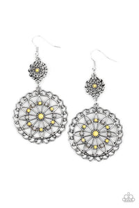 Beaded Brilliance - Yellow Earrings - Paparazzi Accessories - Sassysblingandthings