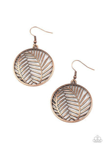 Palm Perfection - Copper Earrings - Paparazzi Accessories - Sassysblingandthings