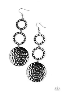 Blooming Baubles - Black Earrings - Paparazzi Accessories - Sassysblingandthings