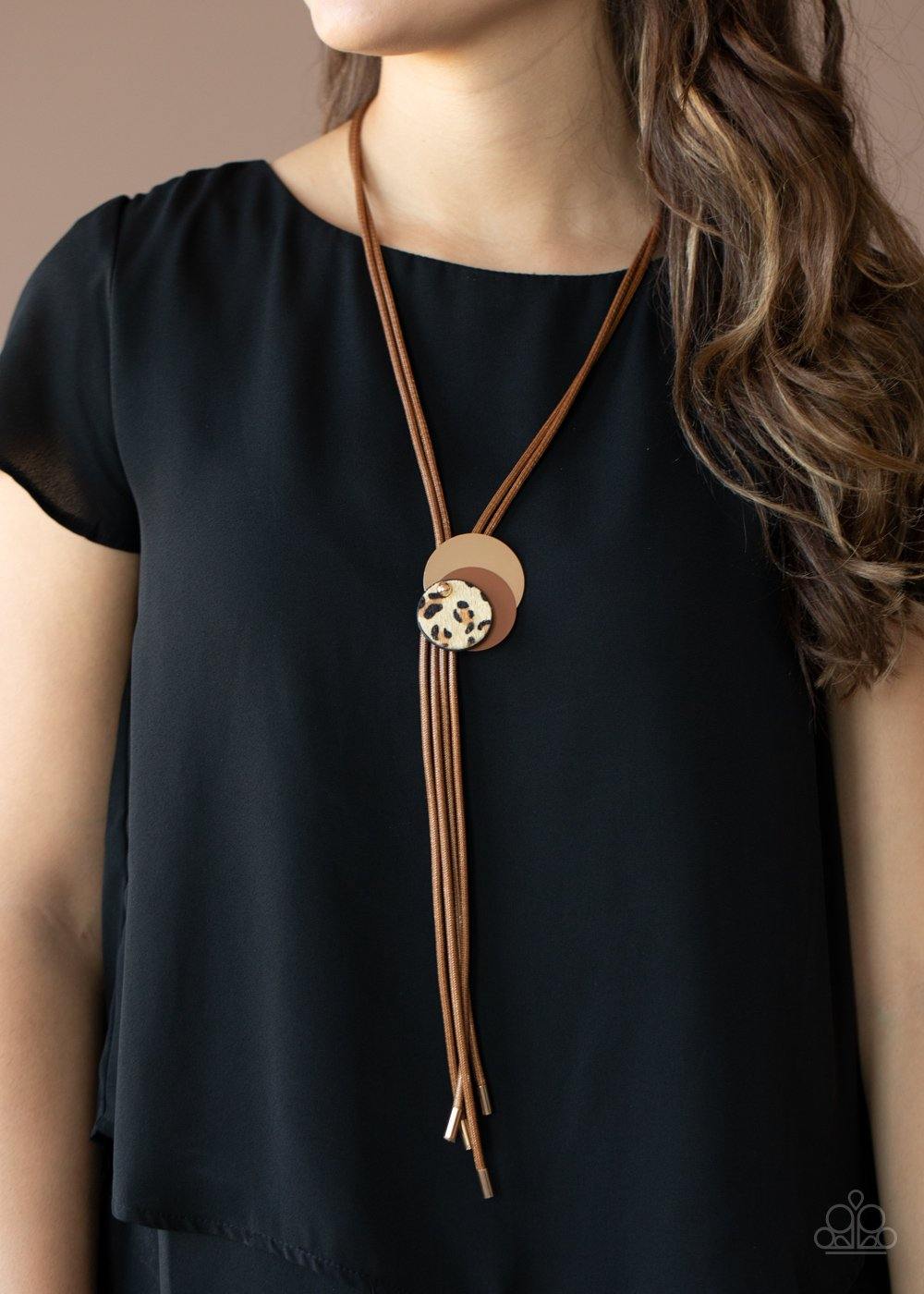 Im FELINE Good - Brown Necklace - Paparazzi Accessories - Sassysblingandthings
