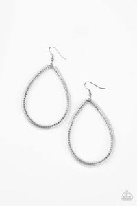 Just ENCASE You Missed It - Silver Earrings - Paparazzi Accessories - Sassysblingandthings
