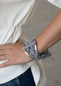 Macrame Mode - Silver Bracelet - Paparazzi Accessories