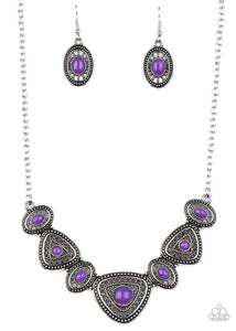 Totally TERRA-torial - Purple Necklace - Paparazzi Accessories - Sassysblingandthings