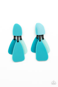 all-faux-one-blue-post earrings-paparazzi-accessories