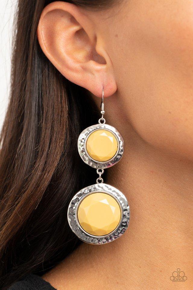 thrift-shop-stop-yellow-earrings