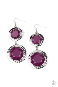 Thrift Shop Stop - Purple Earrings - Paparazzi Accessories - Sassysblingandthings