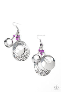 Wanderlust Garden - Purple Earrings - Paparazzi Accessories - Sassysblingandthings
