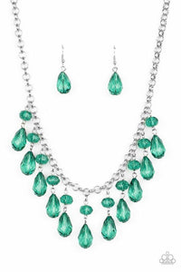 Crystal Enchantment - Green Necklace - Paparazzi Accessories - Sassysblingandthings