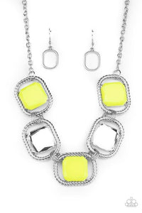 Pucker Up - Yellow Necklace - Paparazzi Accessories - Sassysblingandthings