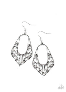 Grapevine Glamour - Silver Earrings - Paparazzi Accessories - Sassysblingandthings