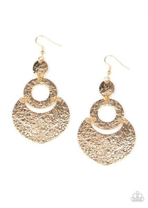 Shimmer Suite - Gold Earrings - Paparazzi Accessories - Sassysblingandthings