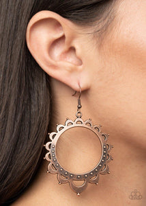 Casually Capricious - Copper Earrings - Paparazzi Accessories - Sassysblingandthings