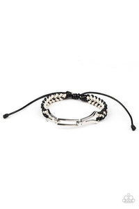 Bungee Bungalow - Black Bracelet - Paparazzi Accessories - Sassysblingandthings