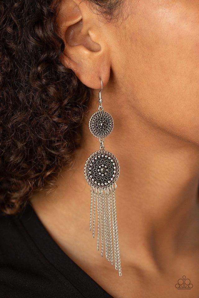 medallion-mecca-silver-earrings