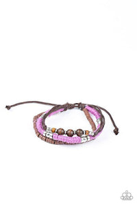 Totally Tiki - Purple Bracelet - Paparazzi Accessories - Sassysblingandthings