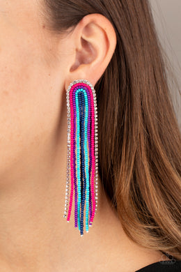 Let There BEAD Light - Multi Post Earrings - Paparazzi Accessories
