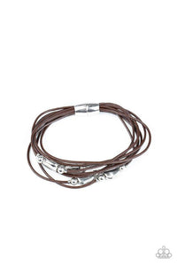 Raw Edge - Brown Bracelet - Paparazzi Accessories - Sassysblingandthings