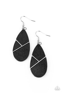 Sequoia Forest - Black Earrings - Paparazzi Accessories - Sassysblingandthings