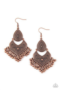 Music To My Ears - Copper Earrings - Paparazzi Accessories - Sassysblingandthings